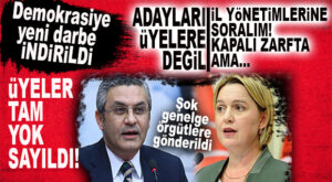 ÜYELERİNDEN SANDIK KAÇIRAN CHP’DE ŞİMDİ DE “KAPALI ZARF” ŞOKU: SADECE ÖRGÜTLER İSTEDİĞİ İSMİ ZARFA KOYSUN, GÖNDERSİN!