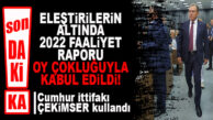 SON DAKİKA… BÜYÜKŞEHİR’DE 2022 FAALİYET RAPORU ELEŞTİRİLERİN ARDINDAN OY ÇOKLUĞUYLA KABUL EDİLDİ!