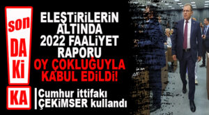 SON DAKİKA… BÜYÜKŞEHİR’DE 2022 FAALİYET RAPORU ELEŞTİRİLERİN ARDINDAN OY ÇOKLUĞUYLA KABUL EDİLDİ!