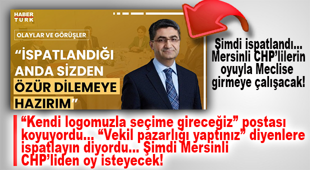 SEÇİMLERE KENDİ LOGOLARIYLA GİRECEKLERİ POSTASINI KOYAN DEVA’LI EKMEN, CHP MERSİN’DEN ADAY EDİLDİ…