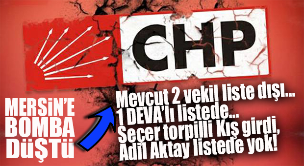 SON DAKİKA… CHP MERSİN LİSTESİ BELLİ OLDU!
