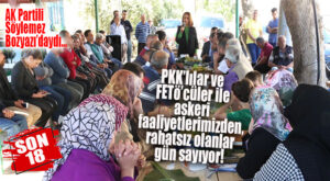 AK PARTİLİ SÖYLEMEZ BOZYAZI’DA VATANDAŞLARLA BULUŞTU!