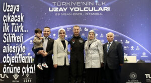 UZAYA ÇIKACAK İLK TÜRK, SİLİFKELİ PİLOT AİLESİYLE BULUŞTU…
