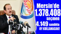 MERSİN’DE SEÇİM GÜVENLİĞİ TEDBİRLERİ TAMAM! 1 MİLYON 378 BİN 408 SEÇMEN VAR!
