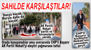 AK PARTİLİ NEBATİ VE CHP’Lİ BAŞARIR BU KEZ SABAH SPORUNDA DENK GELDİLER… BİRİ YÜRÜDÜ, BİRİ BİSİKLET SÜRDÜ!