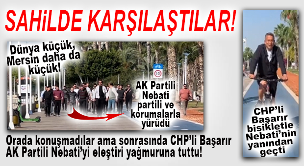 AK PARTİLİ NEBATİ VE CHP’Lİ BAŞARIR BU KEZ SABAH SPORUNDA DENK GELDİLER… BİRİ YÜRÜDÜ, BİRİ BİSİKLET SÜRDÜ!
