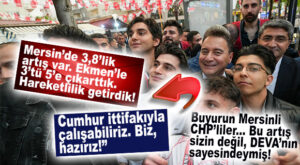 “CHP MERSİN’DE 3’TÜ, ŞİMDİ 5’E ÇIKARTTI YA; İŞTE BİZİM SAYEMİZDE!” YETMEDİ; “CUMHUR İTTİFAKI İLE ÇALIŞABİLİRİZ!” BUYRUN CHP’LİLER, DEVA SİZE DİYOR!