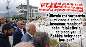 ANAMUR’DA SEÇİM ÇALIŞMALARINI SÜRDÜREN KOCAMAZ, SOLUĞU FIRTINADAN ETKİLENEN VATANDAŞLARIN YANINDA ALDI