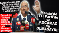 İYİ PARTİ’DEN MİLLETVEKİLİ SEÇİLEN KOCAMAZ SEÇİMİ DEĞERLENDİRDİ: “İYİ PARTİ OLARAK KENDİMİZİ ÇEK ETMEMİZ GEREKİYOR!”