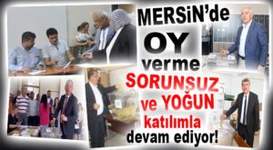 SON DAKİKA… MERSİN’DE OY KULLANMA İŞLEMİ SORUNSUZ VE YOĞUN KATILIMLA DEVAM EDİYOR!