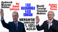 MERSİN’DE 7 İLÇE KILIÇDAROĞLU, 6 İLÇE ERDOĞAN DEDİ! İŞTE İLÇE İLÇE SONUÇLAR: