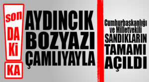 SON DAKİKA… İLK SONUÇLAR KÜÇÜK İLÇELERDEN: AYDINCIK, BOZYAZI VE ÇAMLIYAYLA…