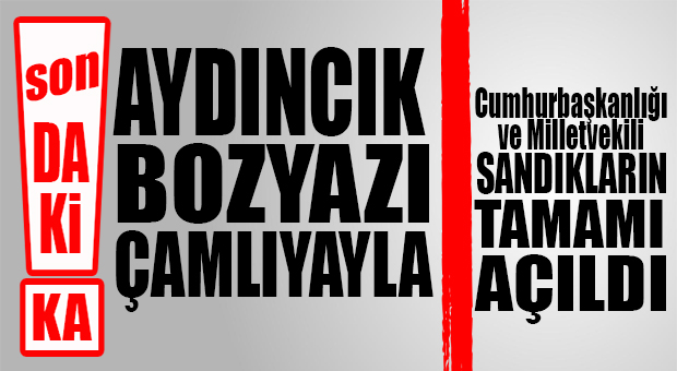 SON DAKİKA… İLK SONUÇLAR KÜÇÜK İLÇELERDEN: AYDINCIK, BOZYAZI VE ÇAMLIYAYLA…