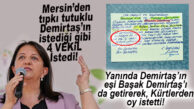 DEMİRTAŞ “4” İSTEMİŞTİ… BULDAN DA MERSİN’DEN “4” İSTEYEREK DEMİRTAŞ’I TASDİKLEDİ! YEŞİL SOL, MERSİN’DE MİTİNG YAPTI!
