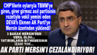 DEVA’LI EKMEN KONUŞTU: “3 BAKAN MERSİN MİLLETVEKİLİ OLDU AMA MERSİN HAK ETTİĞİ YATIRIMI ALAMADI! BUNUN İZAHI YOKTUR!”