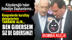 KILIÇDAROĞLU’NDAN KOLTUĞU SAĞLAMA ALMAK İÇİN BELEDİYE BAŞKANLARINA AÇIK ÇEK: “İLLERİNİZDEKİ KURULTAY DELEGELERİNİ TULUM ÇIKARIN, BEN DE SİZİ ADAY YAPAYIM!