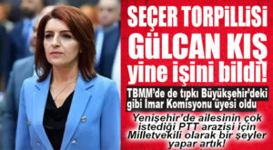 VAY BE… SEÇER TORPİLLİSİ GÜLCAN KIŞ, YİNE “İMAR” KOMİSYONUNU KAPTI!