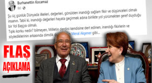 İYİ PARTİLİ KOCAMAZ’DAN “BÜYÜK KURULTAY” ÖNCESİNDE AKŞENER’E “YANINDAYIM” MESAJI GELDİ!
