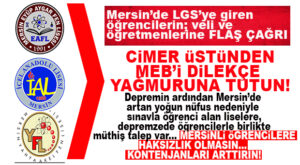 LGS’NİN ARDINDAN MEB’E MERSİN’DEN ÇAĞRI: “DEPREMZEDE ÖĞRENCİLER NAKİL GELDİ, MERSİN’DEKİ NİTELİKLİ LİSELERİN KONTENJANINI ARTTIRIN!”