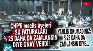VAHAP SEÇER, CHP GRUBUNUN ONAYIYLA  SUYA EK YÜZDE 25 ZAM DAHA YAPTI…