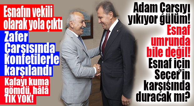CHP’Lİ TALAT DİNÇER ESNAFIN YANINDA YER ALIP, SEÇER’E “DUR” DİYEBİLECEK Mİ?