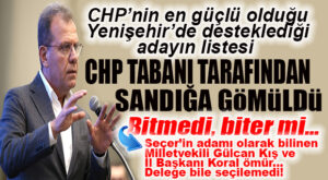 ŞOKA GEL: CHP’Lİ SEÇER’İN YENİŞEHİR’DE DESTEKLEDİĞİ LİSTE GÖMÜLDÜ, GÜLCAN KIŞ VE İL BAŞKANI KORAL ÖMÜR DELEGE SEÇİLEMEDİ!