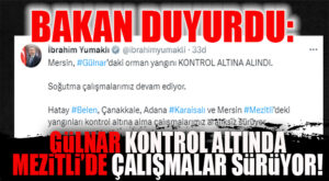 SON DAKİKA… TARIM BAKANI AÇIKLADI: GÜLNAR YANGINI KONTROL ALTINDA!