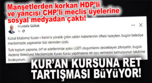 AK PARTİLİ GÜLTAK: “LGBTİ OLUŞUMLARINA DESTEK VEREN ZİHNİYETİN KUR’AN KURSU YAPILMASINA RET VERMESİNİ KAMUOYUNUN TAKDİRİNE BIRAKIYORUM!”