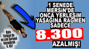 1 SENEDE MERSİN’DEKİ SURİYELİ SAYISI 8 BİN 300 AZALMIŞ! YENİ SAYI 235 BİN 600