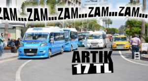 MERSİN’DE DOLMUŞ ÜCRETLERİNE 45 GÜNDE 2. ZAM: ARTIK 17 TL, ÖĞRENCİ DE 11,50 TL OLDU!