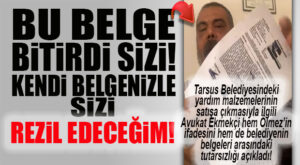 TARSUS BELEDİYESİ’NDEKİ DEPREMZEDE YARDIM MALZEMELERİ SATIŞI İDDİASINDA, BOZDOĞAN “BELEDİYENİN YAYINLADIĞI BELGELERLE” ÇÜRÜTÜLDÜ! ŞOK AÇIKLAMA…