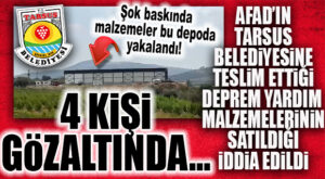 TARSUS’U KARIŞTIRAN SKANDAL… JANDARMA’DAN ŞOK BASKIN… BELEDİYEDEN İLK AÇIKLAMA… 4 KİŞİ SAVCILIK SORGUSUNDA…