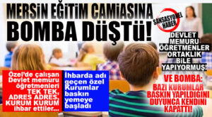 BOMBA İHBAR, MERSİN MİLLİ EĞİTİMİ KARIŞTIRDI… İSİM İSİM, KURUM KURUM ÇALIŞAN DEVLET MEMURU ÖĞRETMENLERİ İHBAR ETTİLER… SORUŞTURMA BAŞLATILDI!