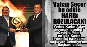 KAPAK HABER: SEÇER’İN YERİNE KADIN ADAY KOYMAK İSTEDİĞİ YENİŞEHİR’İN “ERKEK” BELEDİYE BAŞKANI, “YILIN EN ÇOK KADIN YÖNETİCİ İSTİHDAMI SAĞLAYAN BELEDİYE” ÖDÜLÜ ALDI!