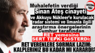 İYİ PARTİLİ KOCAMAZ’DAN MUHALEFETİN VERDİĞİ AKKUYU VE SİNAN ATEŞ ARAŞTIRMA ÖNERGELERİNİN CUMHUR TARAFINDAN REDDİNE TEPKİ: “BÖYLE BİR DEMOKRASİ ANLAYIŞI OLMAZ!”