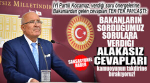 İYİ PARTİLİ KOCAMAZ’DAN BAKANLARA “CEVAP” TEPKİSİ: “MİLLETİN SORULARI YİNE YANITSIZ KALDI”