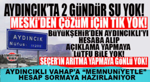 AYDINCIK’TA 48 SAATTİR SU YOK! MESKİ’DEN VE BÜYÜKŞEHİR’DEN DE ÇÖZÜM İÇİN HALA TIK YOK!