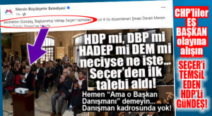 CHP’LİLERİ “HDP’LİLERLE EŞ BAŞKANLIĞA” HAZIRLAYAN PAYLAŞIM BÜYÜKŞEHİR’DEN: “BEDRETTİN GÜNDEŞ, BAŞKANIMIZ VAHAP SEÇER’İ TEMSİLEN…”