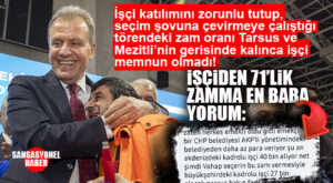 TARSUS %100, MEZİTLİ %120 VERDİ… BÜYÜKŞEHİR %71’DE KALDI; İŞÇİLER DE DE HAYAL KIRILKLIĞI!