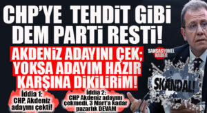 RESMEN TEHDİTLE MERSİN’DE CHP-DEM İTTİFAKI KURULDU… CHP TARİHİNİN SKANDAL ANLAŞMASI!