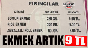 GELDİ… EKMEĞE BEKLENEN ZAM GELDİ!