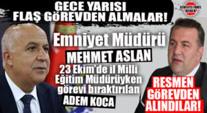 BOMBA GELİŞME… CUMHURBAŞKANI KARARNAMEYİ YAYINLADI; MERSİN’DEKİ GÖREVLERİ RESMEN BİTTİ! MEHMET ASLAN VE ADEM KOCA GÖREVDEN ALINDI!