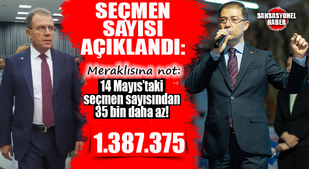 MERSİN SEÇMEN SAYISI AÇIKLANDI: 1.387.345!