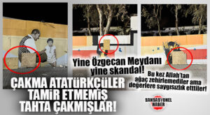 CHP’Lİ SEÇER’İN LİYAKATLİ(!) EKİBİNİN “TAMİRAT” ANLAYIŞI BU KADAR: YENİLEMEDİ; TAHTA ÇAKTI!