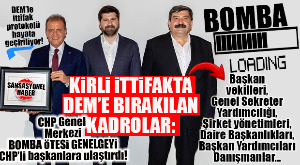 BOMBA YÜKLENİYOR: EŞ BAŞKANLIK YOK AMA CHP’DE DEM’Lİ İSİMLER ÜST DÜZEY GÖREVLERE GETİRİLİYOR!