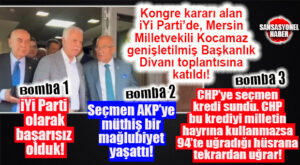 OLAĞANÜSTÜ KONGRE KARARI ALAN İYİ PARTİ’DE MERSİN MİLLETVEKİLİ KOCAMAZ, TOPLANTININ ARDINDAN DEĞERLENDİRMELERDE BULUNDU…