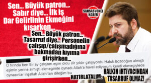 İLK İŞ HALKIN İHTİYACINI “TASARRUF” İÇİN YOK SAYDI, HALK EKMEĞİ KISTI! PERSONEL KIYIMI YAPARKEN ÖYLE BİRİNİ ÇIKARDI Kİ… TEPKİ ÜSTÜNE TEPKİ!