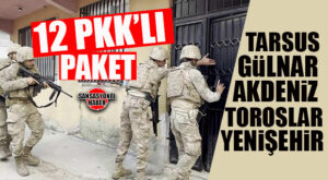 5 İLÇEDE PKK OPERASYONU: 12 ZANLI GÖZALTINA ALINDI