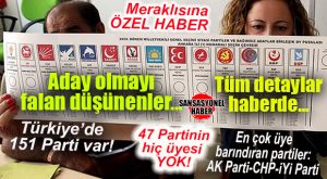 MERAKLISINA HABER: TÜRKİYE’DE FAALİYET GÖSTEREN SİYASİ PARTİ SAYISI 151 OLDU