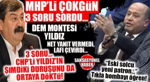 ESKİDEN EMEK TARAFINDAYMIŞ ŞİMDİ PATRON OLMUŞ! MHP’Lİ ÇOKGÜN SORDU, DEM MONTESİ YILDIZ İŞİNE GELDİĞİ GİBİ CEVAP VERDİ!